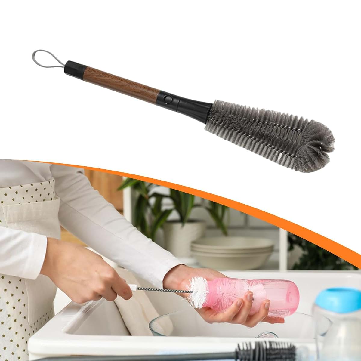 ＫＬＫＣＭＳ Blender Cleaning Brush Bottle Brush, Versatile, Reusable Bottle Cleaner for Electric Kettle, Kitchen Appliance (photo 4)