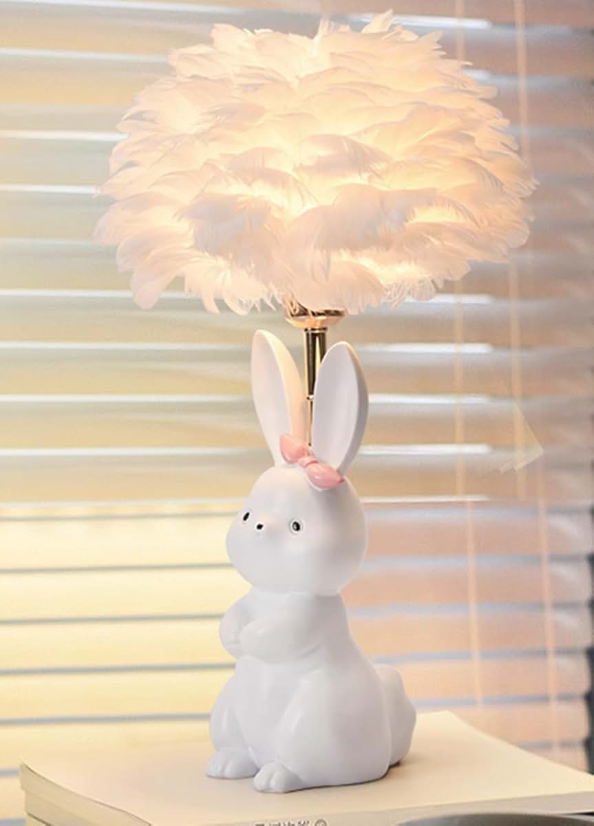 Jinnwell Rabbit Table Night Light Girl Lamp Desk Decoration (photo 2)