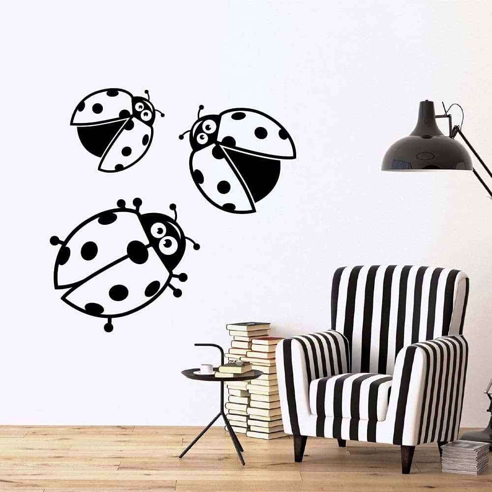 Ladybug Vinyl Animal Decal Stickers for Kid Bedroom Decor