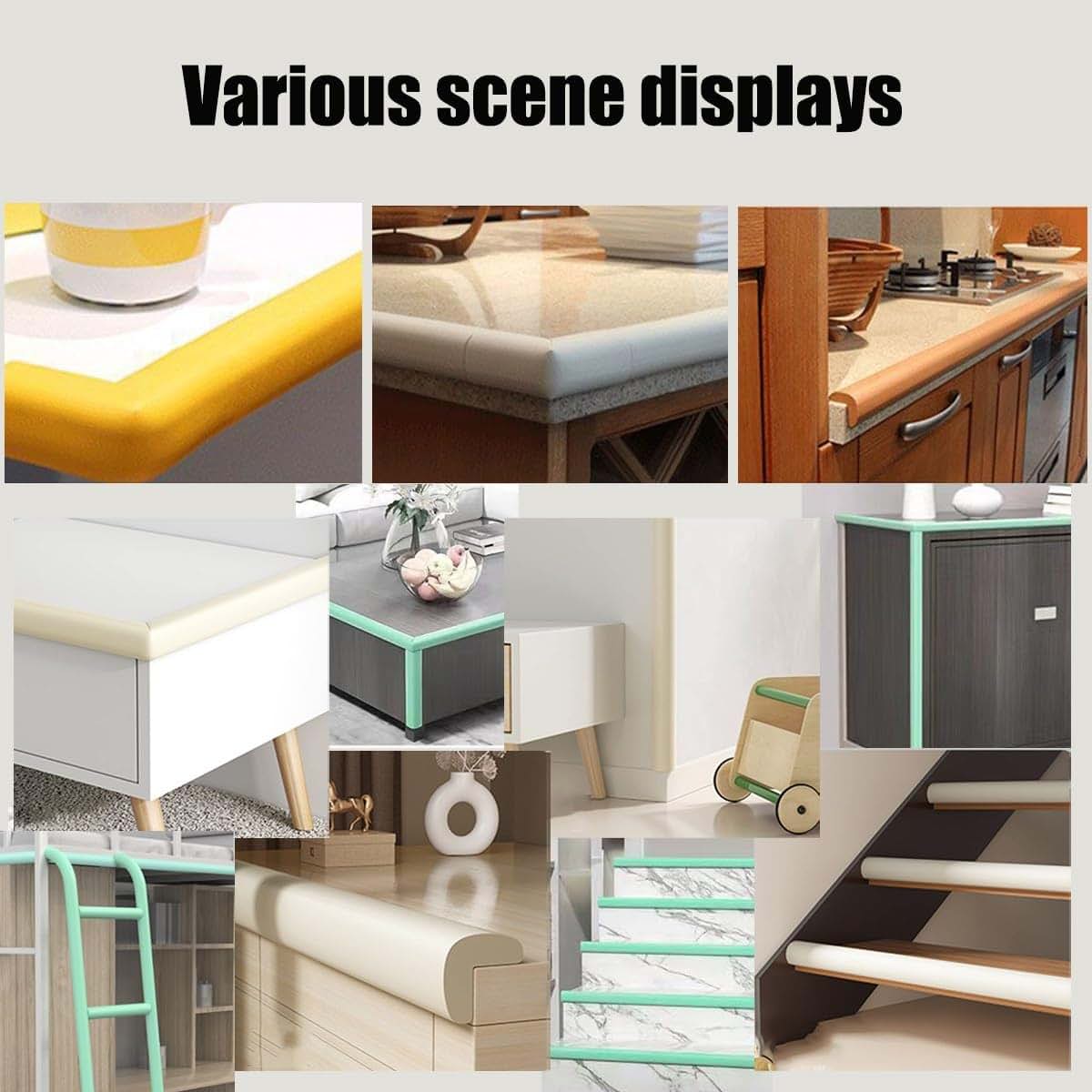 FFDSDUH Foam protection edges L Shape Foam Collision Strips Edge Corner Guards Protector Self-Adhesive Children's (photo 3)