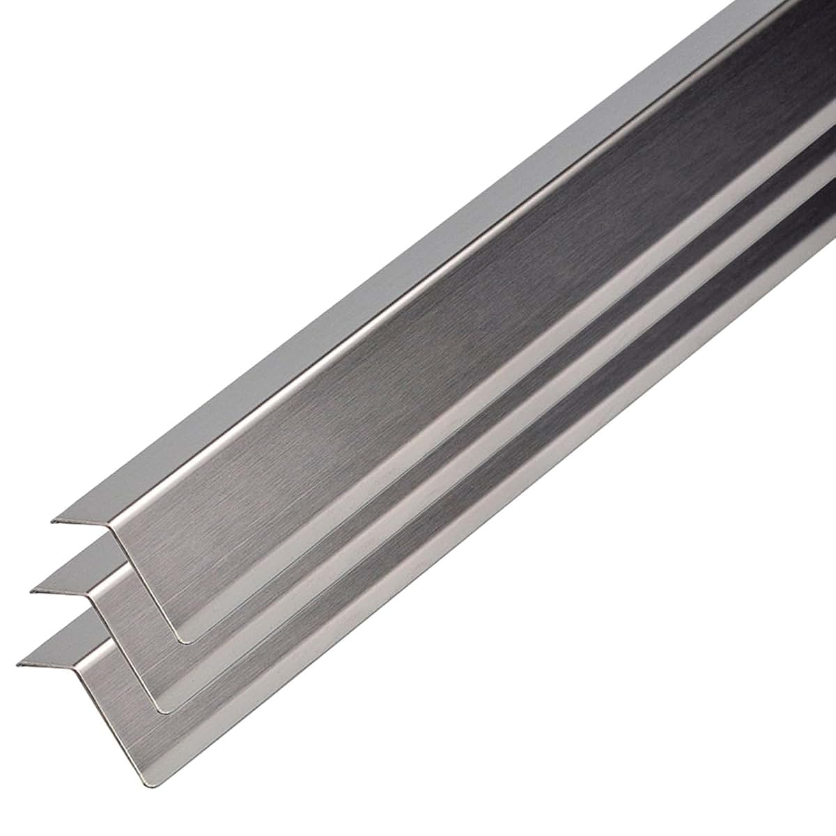 HOBGSL 3 Pcs Wall Corner Guard Stainless Steel, Self Adhesive Wallpapers Corner Protector Strips/ Peel and Stick Edge