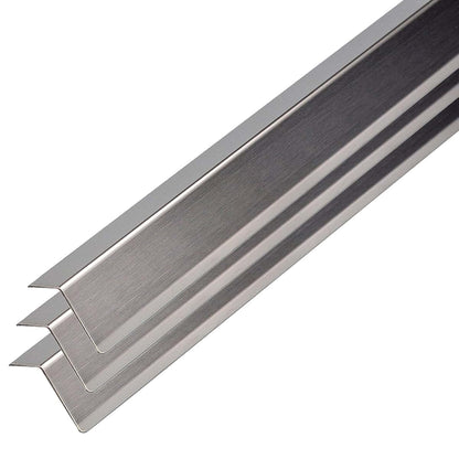 HOBGSL 3 Pcs Wall Corner Guard Stainless Steel, Self Adhesive Wallpapers Corner Protector Strips/ Peel and Stick Edge