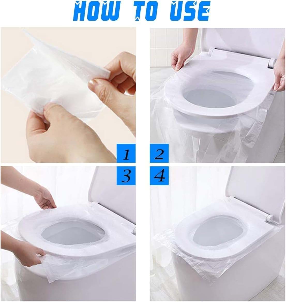 Softyearn Disposable Toilet Seat Covers for Travel, 50 Pack
