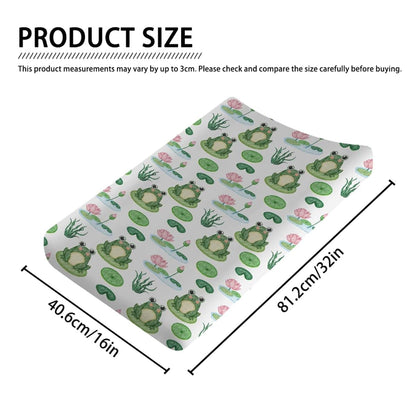 Frogs Pond Floral Printed Changing Pad Cover for Nursery Sheets