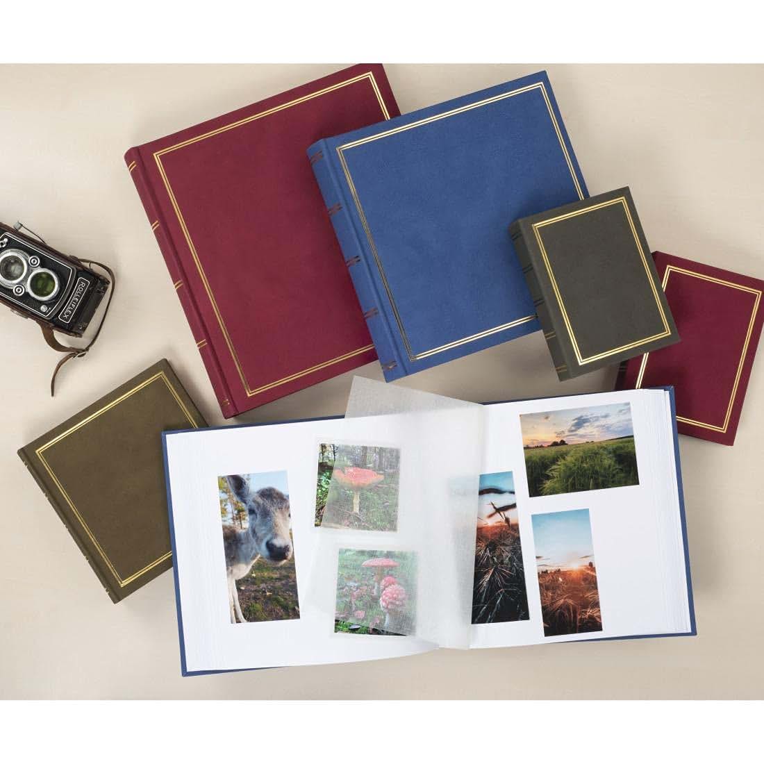 Hama Jumbo Photo Album London 30 x 30 cm, 80 White Pages, Bordeaux with Gold Embossing