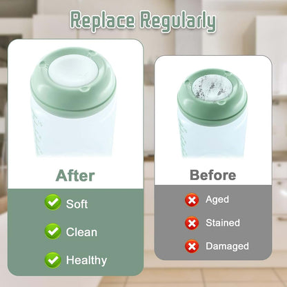 Momcozy Natural Baby Bottle Replacement Seal Stoppers, 4 Pack