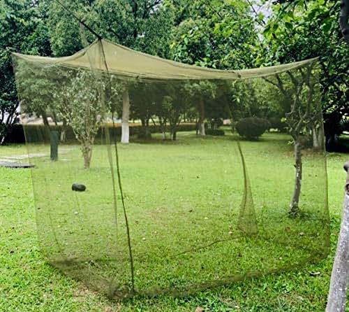 Aquinas Eagle Mosquito Net- Military Green Portable Tactical Mosquito Netting for Camping – Completely Covers a