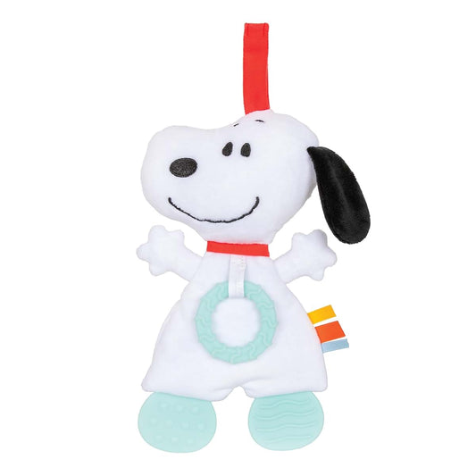 Kids Preferred Peanuts Snoopy Baby Sensory Toy Crinkle Blanket Stuffed Animal for Newborn Infants and Babies Teether