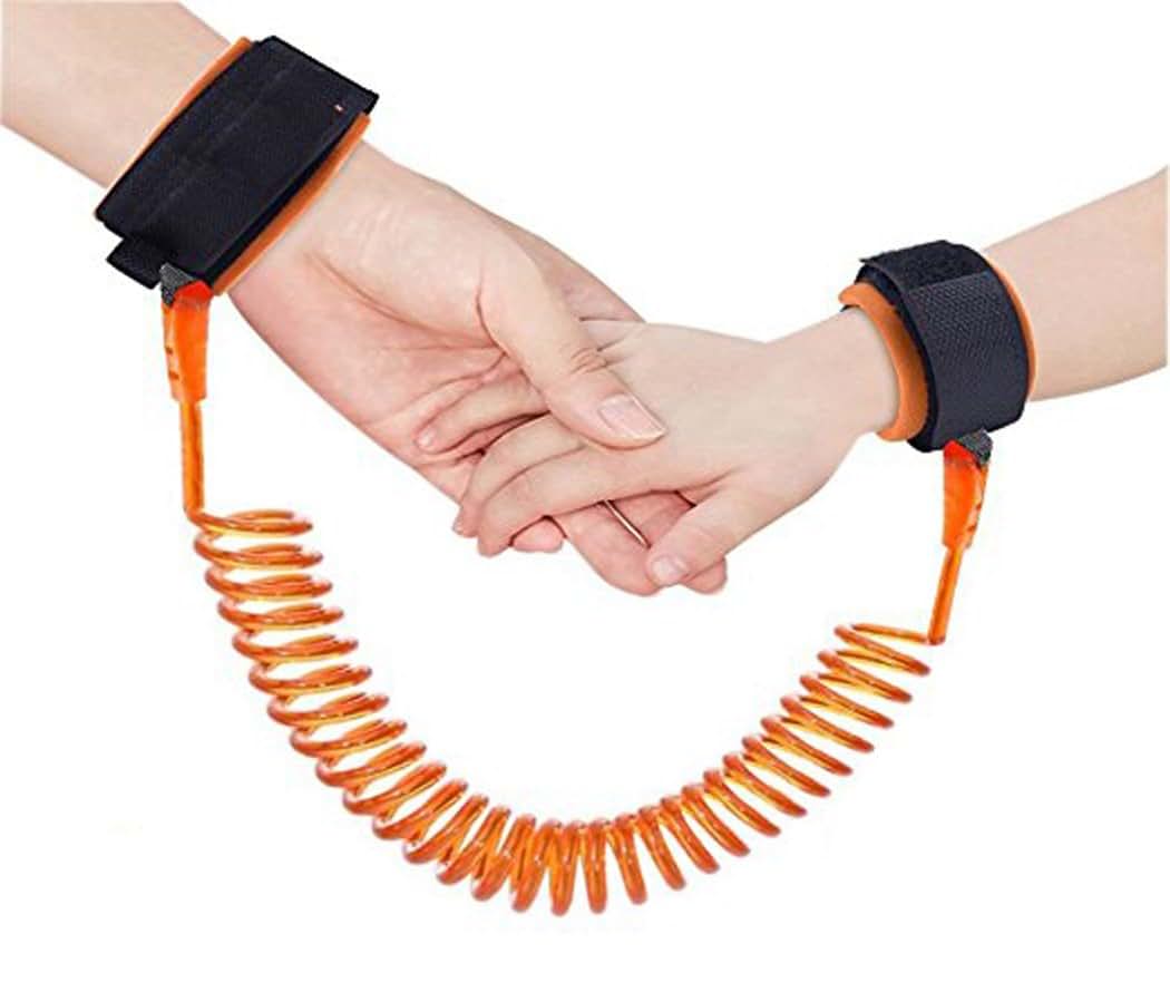Hillento Baby Child Anti Lost Safety Wrist Link Harness Strap Rope Leash - Orange