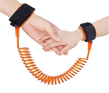 Hillento Baby Child Anti Lost Safety Wrist Link Harness Strap Rope Leash - Orange