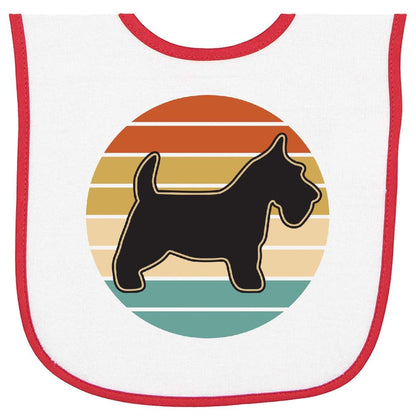 Scottie Dog Vintage Scottish Terrier Baby Terry Cloth Bib