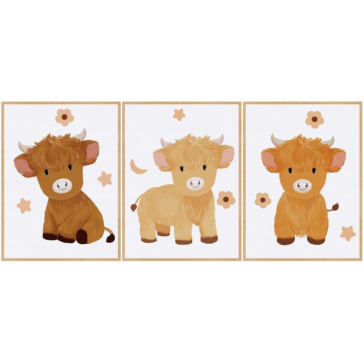 Baby Nursery Wall Art Decoration for Playroom and Bedroom