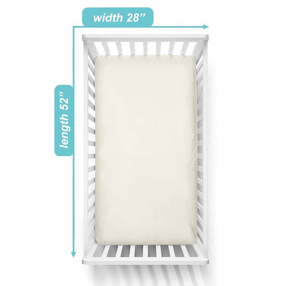 American Baby Company 100% Cotton Percale Fitted Crib Sheet, Cream