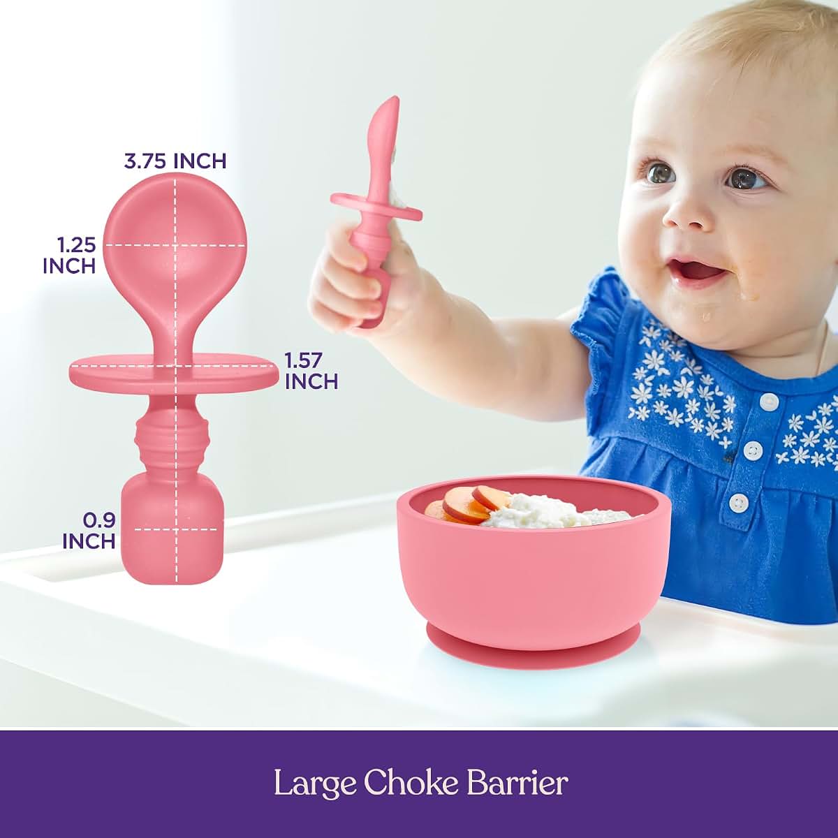 Suction Bowl Set with Lids and Spoons for Baby Feeding