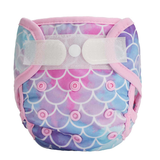 BabyOneStop Newborn Cloth Diaper Cover with Hook and Loop - Gradient Scales
