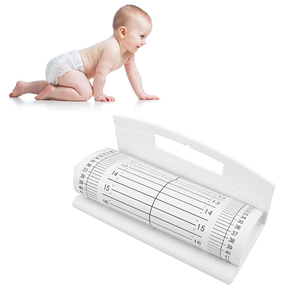 Infant Measure Mat: Washable Growth Chart for Baby Height Measurement
