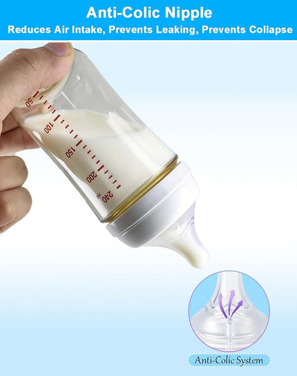 Honeykin Replacement Nipples Compatible with Pigeon Baby Bottles, Soft Silicone Baby Bottle Nipples, Super Slow Flow (photo 4)