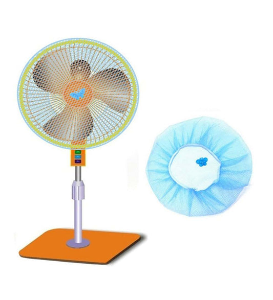 Hacent 4 PCS Family Baby Kid Finger Protector Safety Dustproof Fan Guard Net Mesh Cover, Summer Washable Dustproof