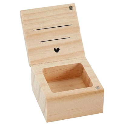 Stephan Baby Keepsake Box Pine Wood Memory Storage Case for Infant Tooth Gift 2", Tooth Fairy Box (photo 3)