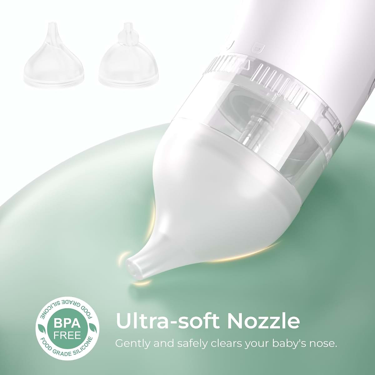 Momcozy Nasal Aspirator Replacement Set With Two Nozzles And One Mask