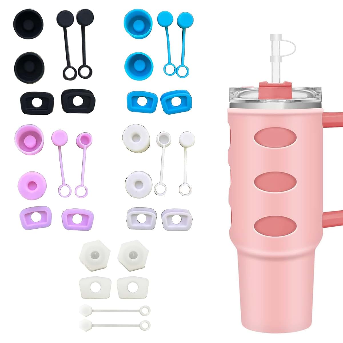 IOOOFU 6Pcs Spill-Proof Stopper Set For Stanley Tumbler