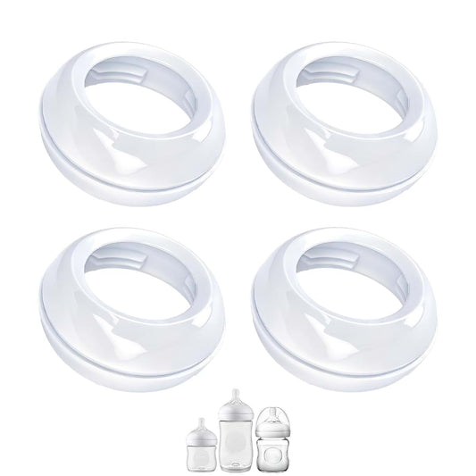 Honeykin Replacement Bottle Ring Collars Compatible with Philips Avent Natural Bottles, PP or Glass Bottles, Screw Ring