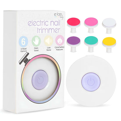 Elan Baby Electric Nail Trimmer With 6 Grinding Heads