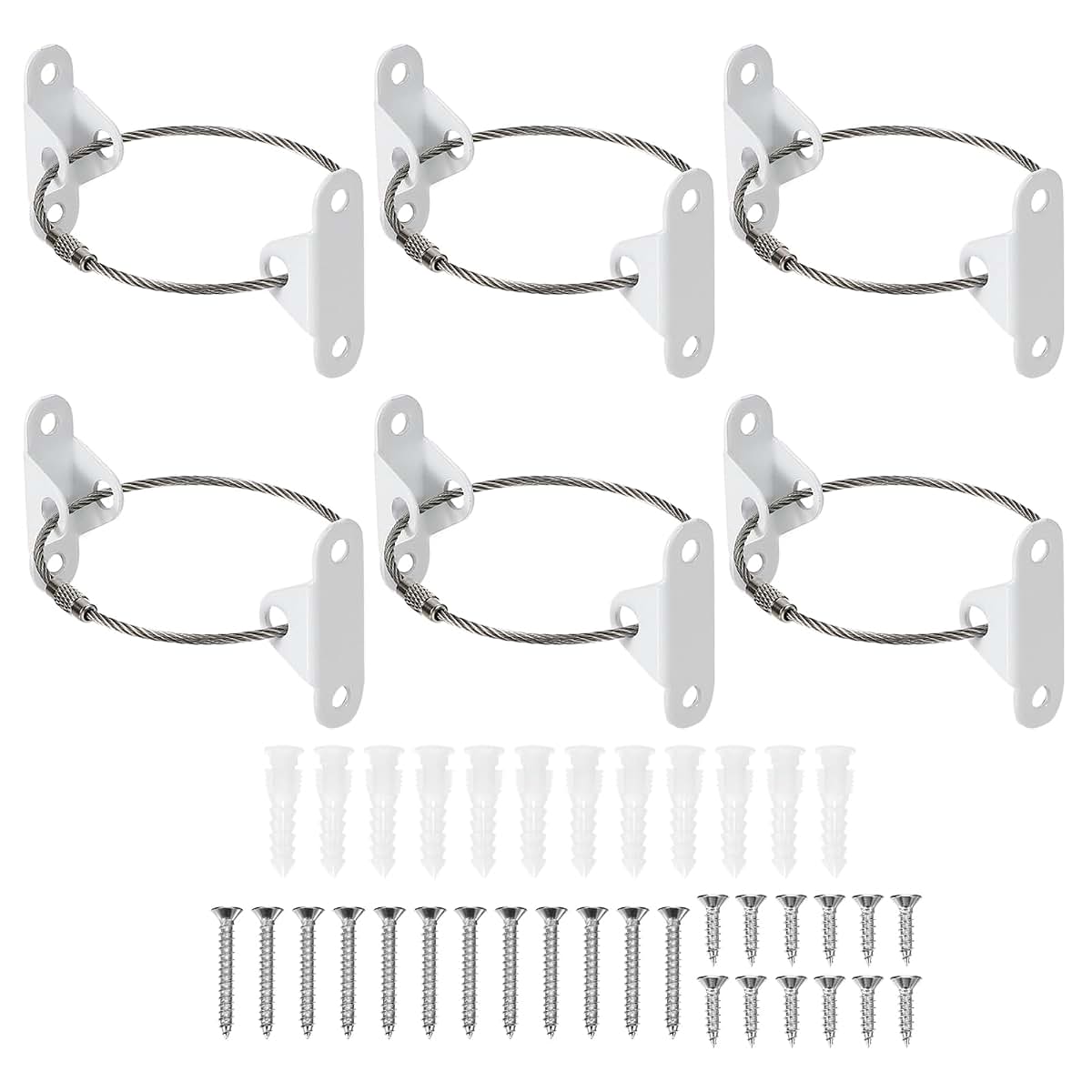 Meccanixity Furniture Anchors - Stainless Steel Wall Securing Straps