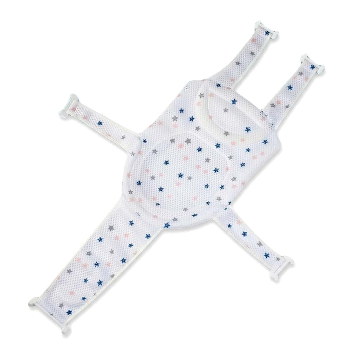 Adjustable Mesh Bath Support Seat for Newborns and Infants