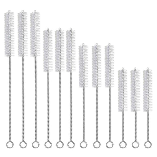 Koosah 12 Pcs Straw Cleaning Brush Set In Silver