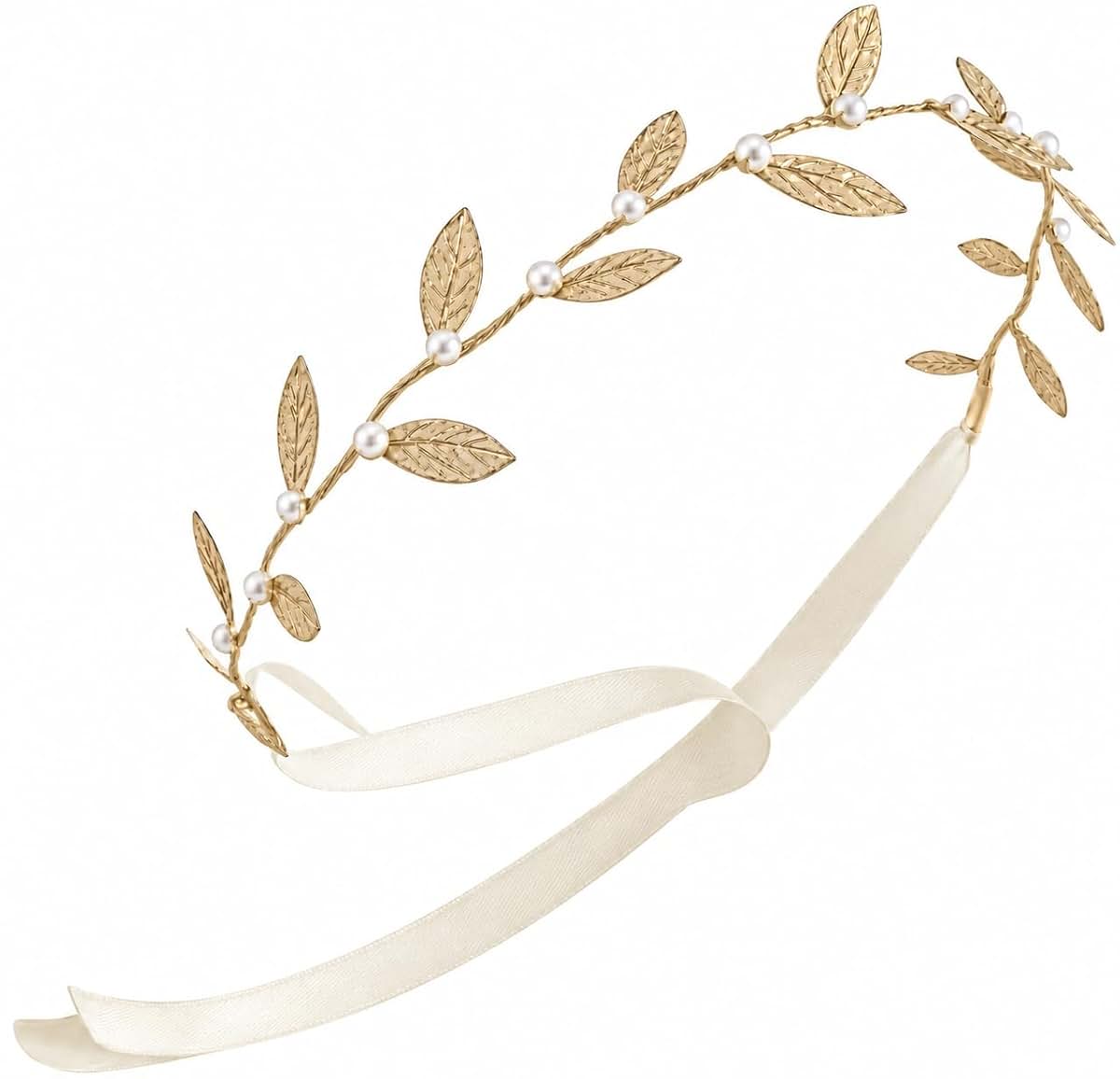 Chic Crystals Gold leaf wrap with pearls (gold leaf/pearls)