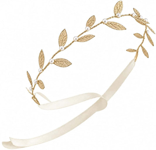 Chic Crystals Gold leaf wrap with pearls (gold leaf/pearls)