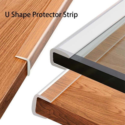 SXHJDY U Shape Clear Protector Strip, 10Ft Self-Adhesive Bumper Guard Strip, PVC Edge Corner Protector for Sharp Edge (photo 2)
