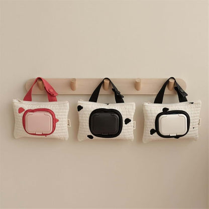 Psdndeww Embroidered Bear Wet Wipe Carrying Bag For Pram (photo 3)