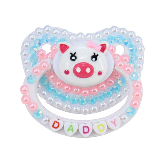 SUNOWE Adult Size Pacifier Personalized Glitter Crystal Luxurious Dummy Style 2