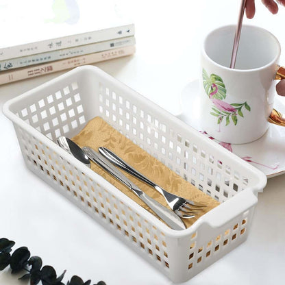Jekiyo 6 Pack Slim Plastic Storage Baskets For Desktop Organization (photo 3)