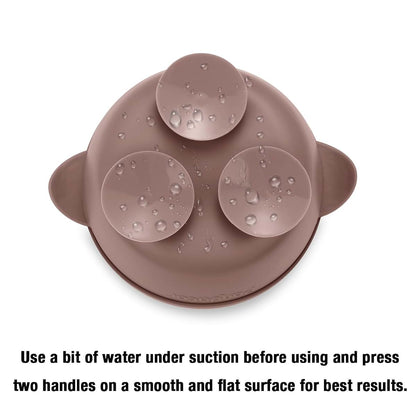 PandaEar 3 Pack Baby Suction Bowls with Lids for Self-Feeding