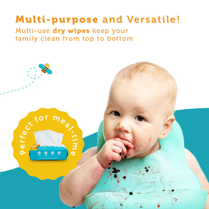 Whoopsie Wipes Pure Cotton Dry Wipes