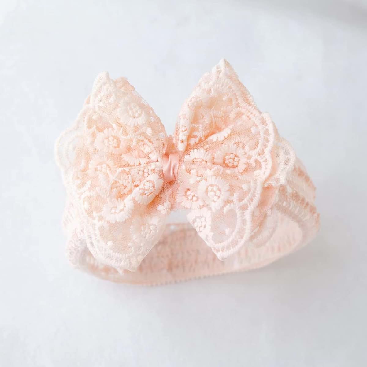 Yichun Bowknot Baby Lace Headband for Girls (photo 2)