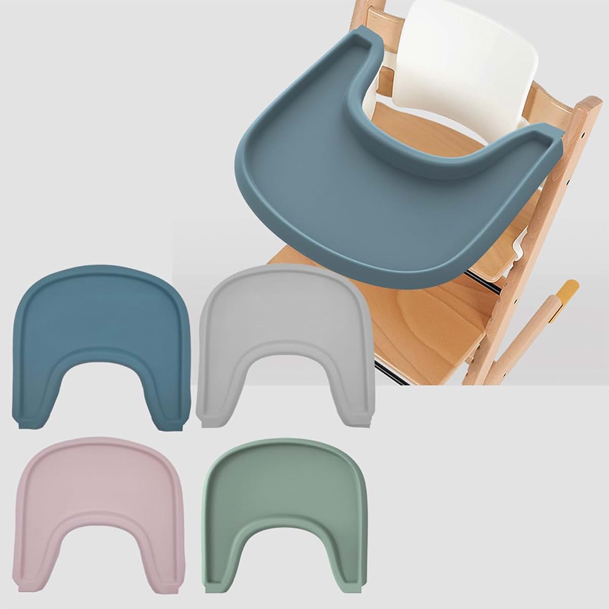 Silicone Chair Tray Mat for Stokke Dining Chairs - Foldable Baby Feeding Mat