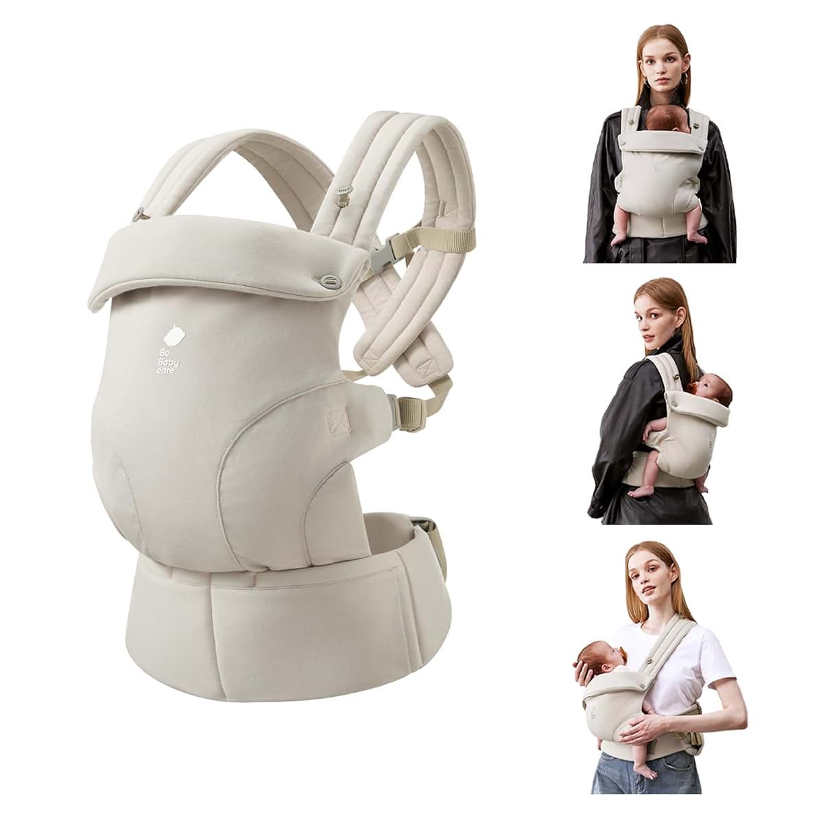 Bc Babycare CocoonGo Baby Carrier CloudTouch Fabric Ergonomic 7-45 lbs