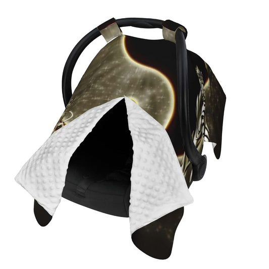 CAYKWVZ Yin Yang Dragons Tiger Baby Car Seat Canopy Cover Multi Use Shower Gift, Nursing Cover for Mom Nursing Covers