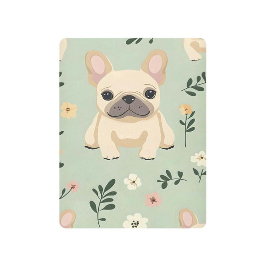 Qoogee French Bulldog Microfiber Fitted Crib Sheet, C35