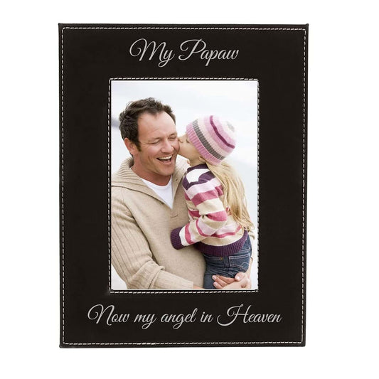 CustomGiftsNow Leatherette Picture Frame For 5x7 Portrait Photos