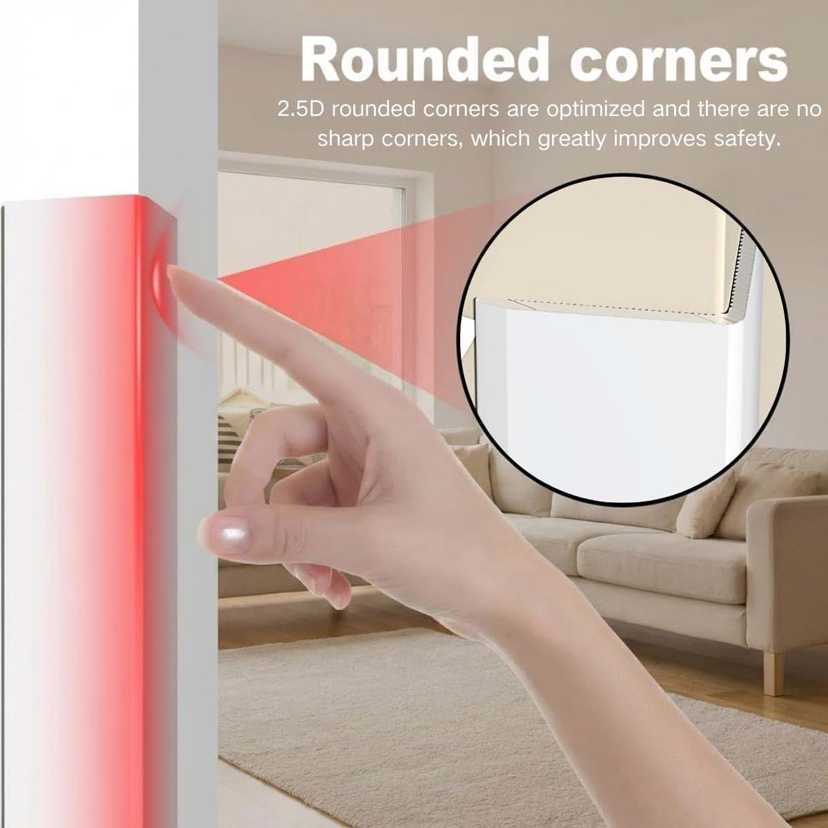BabyOneStop Aluminum L-Shaped Wall Corner Guards - 3 Pack
