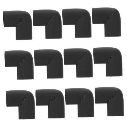 Veemoon U-Shaped Foam Corner Protectors for Furniture, 12 Pack, Black