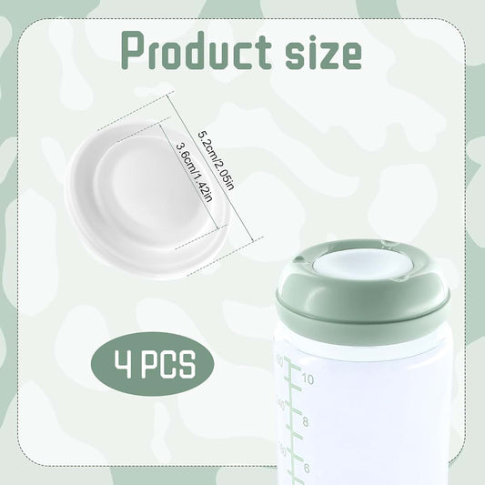 Momcozy Natural Baby Bottle Replacement Seal Stoppers, 4 Pack
