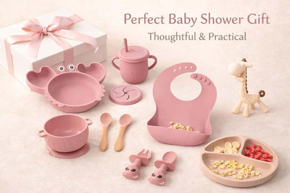NibbleBee 15-Piece Silicone Baby Feeding Set in Navy Blue (photo 3)