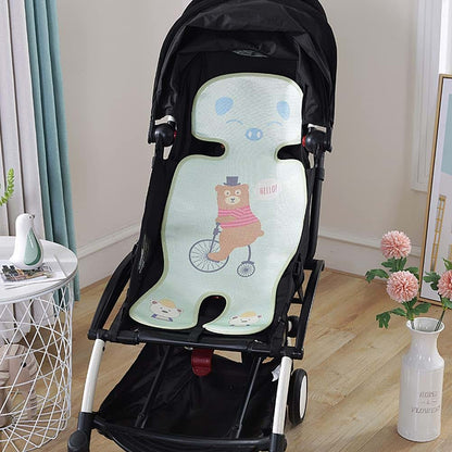 Magik Baby Stroller Liner Seat Pad 2 Pack - Green Bear (photo 2)
