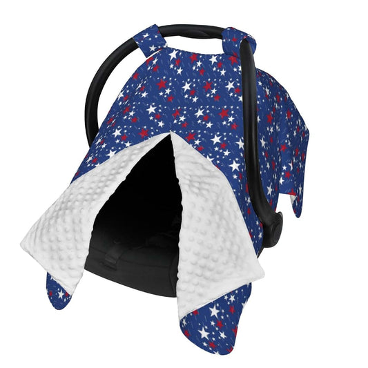 UVWXYZABC American Flag Stars Baby Car Seat Canopy Cover, Nursing Cover for Newborn, Western Baby Stuff Stroller Cover